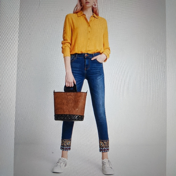 DESIGUAL Exotic  Slim jeans 👖 - Picture 2 of 16